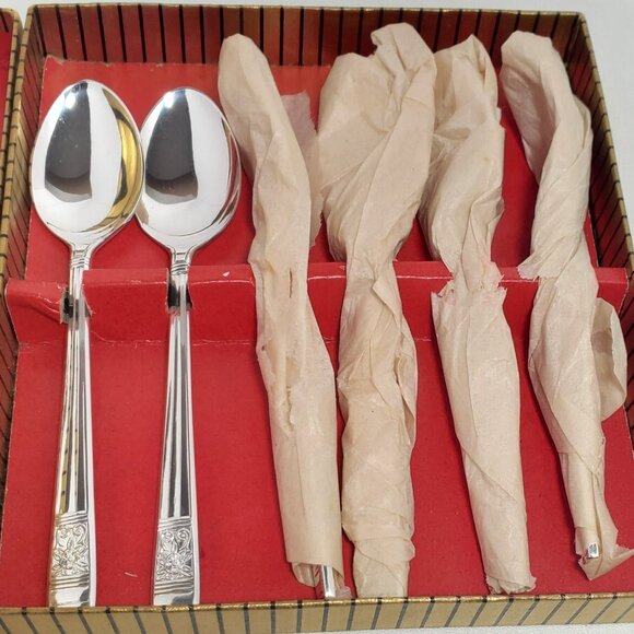 Vintage Tea Spoons Thomas Turner & Co “Pedigree Plate ” Windsor Pattern, England - Picture 13 of 13